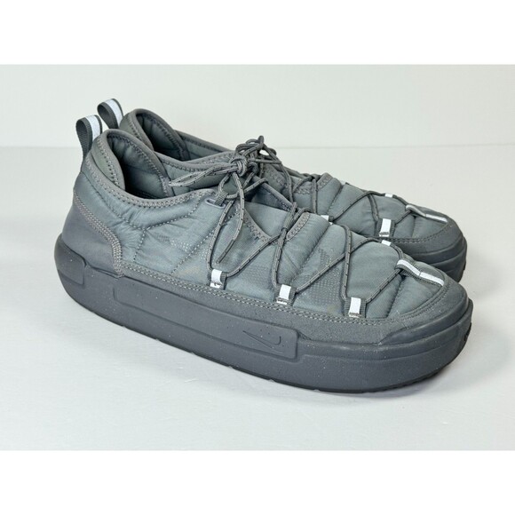 Nike Offline Pack Shoes Mens 10 Cool Gray Quilted Slip On Laced Comfort Sneakers main image 11